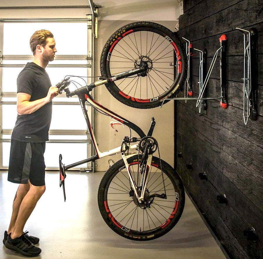 StoreYourBoard Swivel Bike Wall Rack, Garage Hanger Hook, Swing 90 Degrees,  Vertical Bike Hanger Hook for Indoor, Bicycle Storage, Space Saving Bike