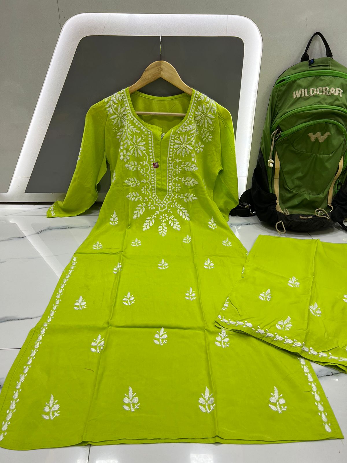 Latest Cotton Parrot Green Short Kurti for Office Wear for Women - Etsy