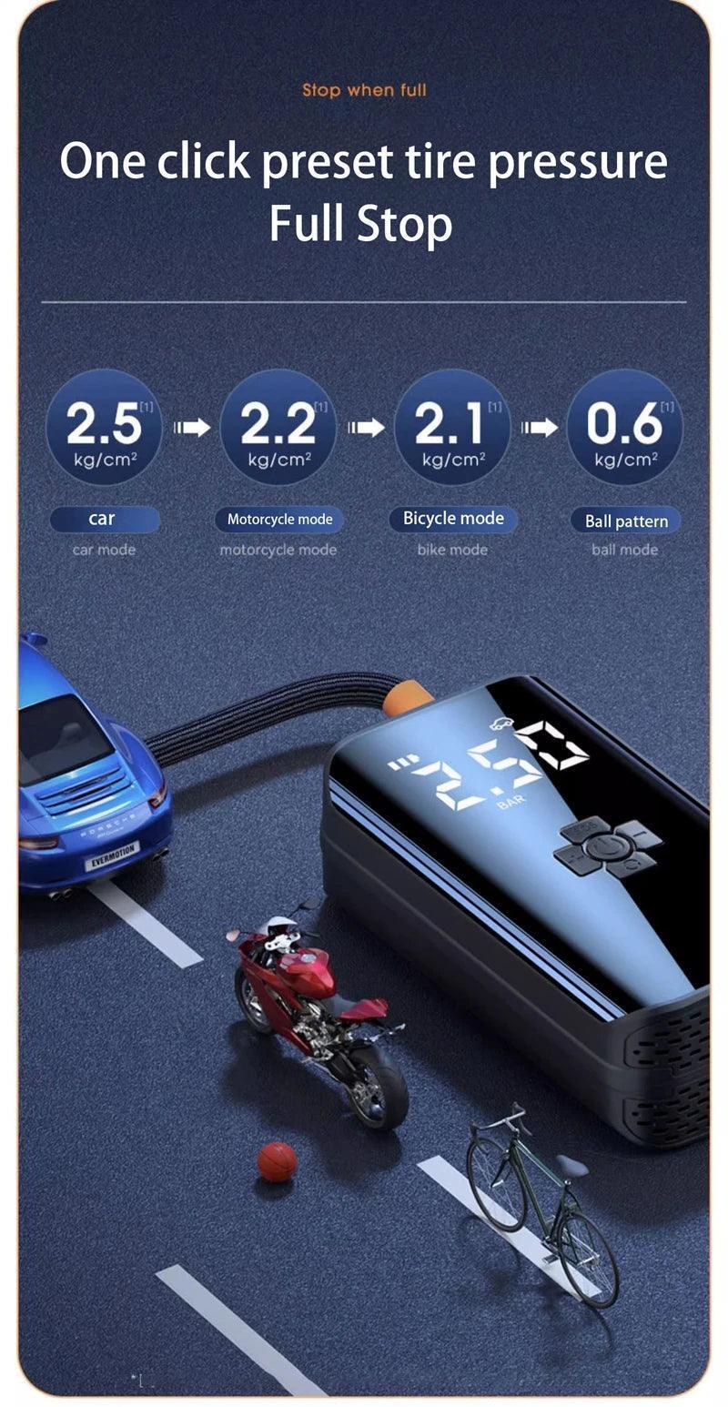 Wireless Air Compressor Portable Universal Electric Air Pump - Universal Wellness Group Pty Ltd