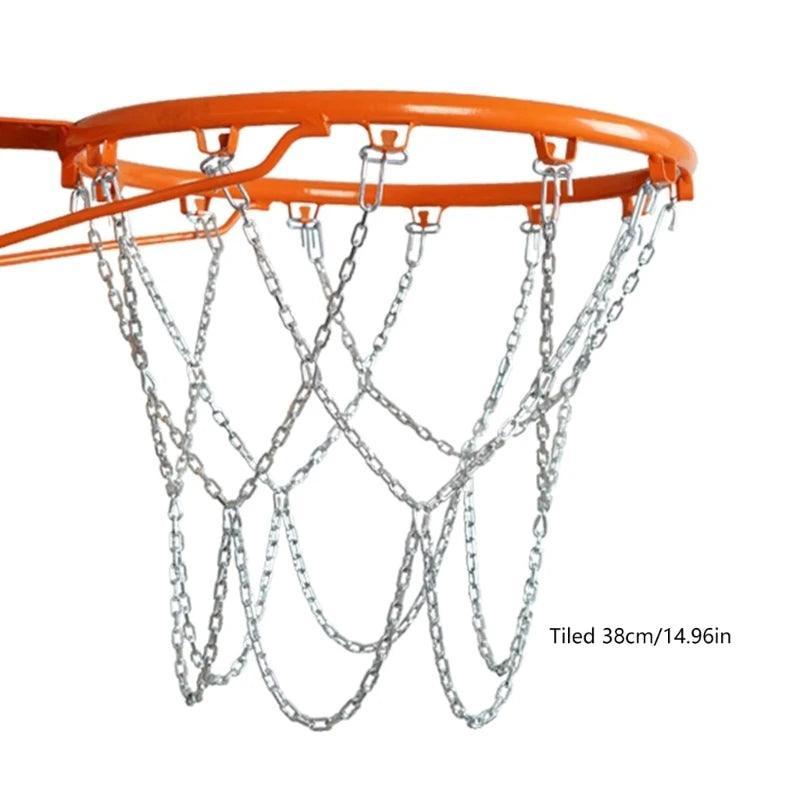 Basketball Net Replacement for Basketball Hoop, Standard Braided Chain, Heavy Duty, Steel - Universal Wellness Group Pty Ltd