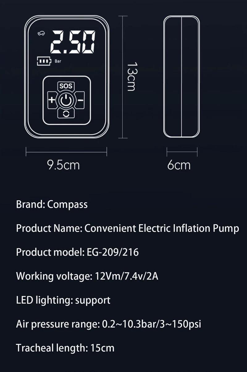 Wireless Air Compressor Portable Universal Electric Air Pump - Universal Wellness Group Pty Ltd