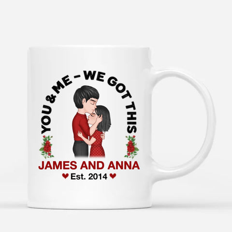 Personalised You Me We Got This Couple Established Since Mug-gift for 10 year anniversary