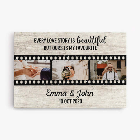 15 year anniversary gift ideas our love story canvas 