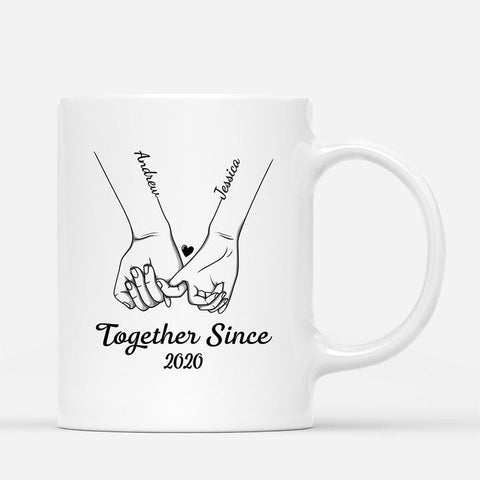 Personalised Together Since Mug For Lovers Couples