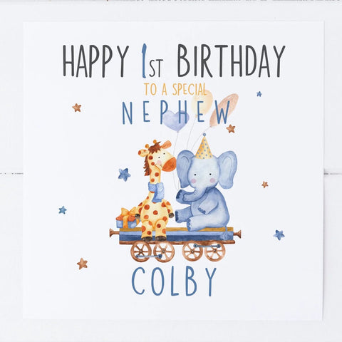 Personalise 1st Birthday Gift Ideas for Nephew - Adding a Special Message