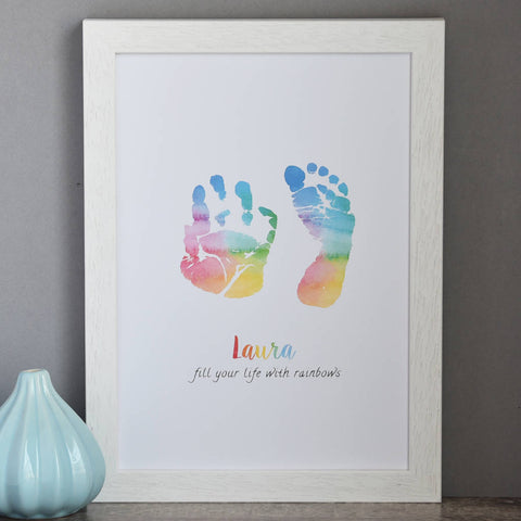 1st Birthday Present Ideas for Daughter - Handprint and Footprint Keepsake