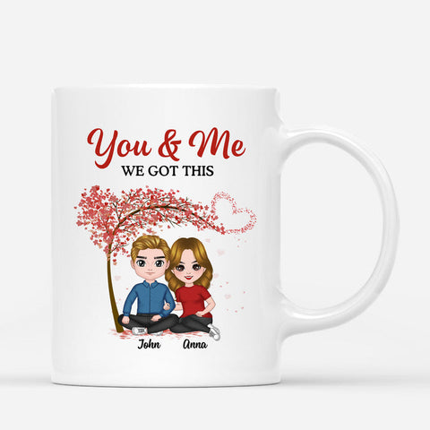 Personalised You Me We Got This Mug with first anniversary wishes