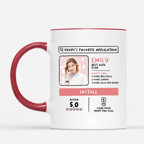 Personalised Favourite Application Mug with 2 years of togetherness quotes
