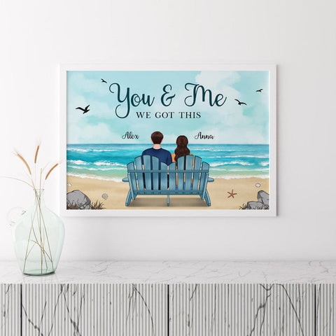 Personalised You Me We Got This Poster with 2 year anniversary quotes