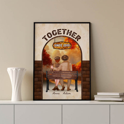 Personalised Together Since Poster as 2nd anniversary quotes