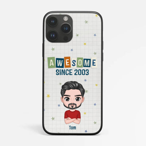 Personalised Awesome Since Phone Cases as 21st birthday gift ideas for son[product]