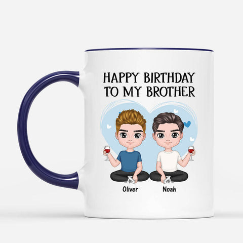 Personalised Happy Birthday My Brother Mug as 30th Birthday Gift Ideas Best Friend UK