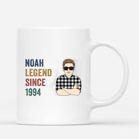 Personalised Legend Since Mug as friends 30th birthday gift