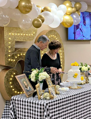 50th Wedding Anniversary Ideas - Golden Elegance