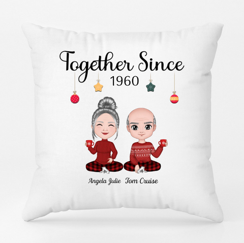 50th Wedding Anniversary Ideas - Personalised Together Since Pillow