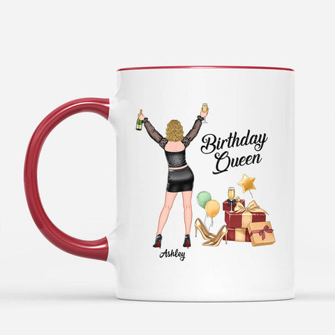 Personalised Birthday Queen Mugs as 40th Birthday Gift Ideas for Wife[product]