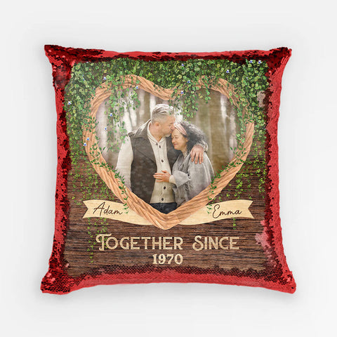 Personalised Together Since Sequin Pillows on The Top 40th Birthday Gift Ideas for Wife[product]