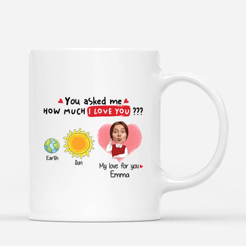 Personalised How Much I Love You Mug-40th birthday gift ideas