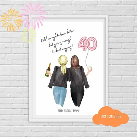 40th Birthday Gift Ideas Sister