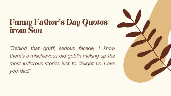 Fathers Day Quotes from Son Funny