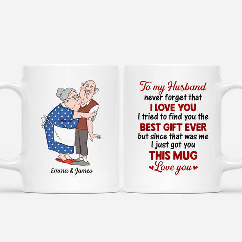 Personalised My Husband Mugs as 60th birthday gifts for guys