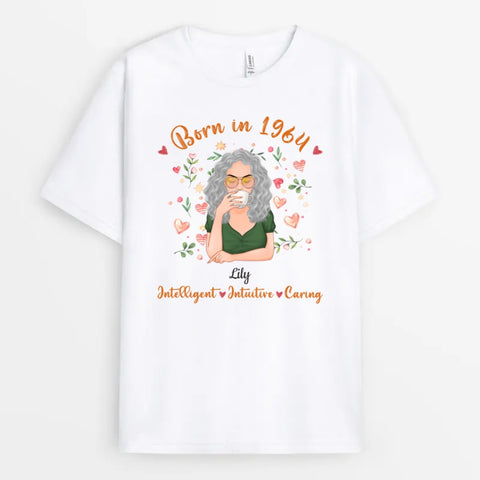 Gift Ideas For Sisters 60th Birthday - Custom T-Shirt with names and illustration
