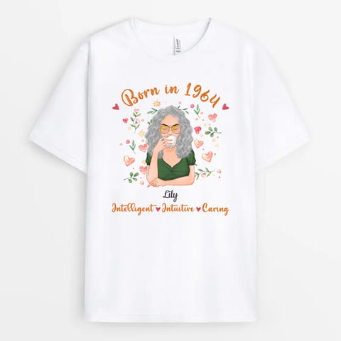 Gift Ideas For Sisters 60th Birthday - Custom T-Shirt with names and illustration[product]