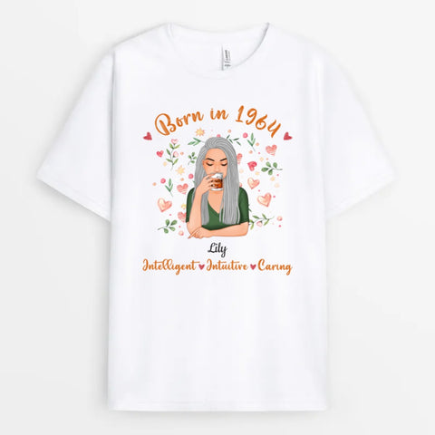 Best 60th Birthday T-Shirt Ideas for him and her with names, illustration and 60th birthday message[product]