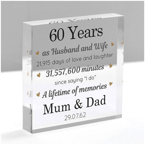 60th Wedding Anniversary Gift Ideas for Parents