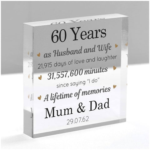 60th wedding anniversary photo frame, Personalizied 60th anniversary  wedding gift for… | Wedding anniversary photos, Wedding anniversary  pictures, Anniversary frame