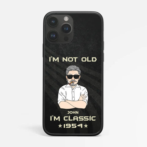 Personalised I’m Not Old, I'm Classic Phone Case as ideas for 70th birthday gift for dad[product]