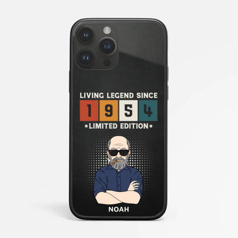 Personalised Legend Since Phone Case as birthday present for father 70th[product]