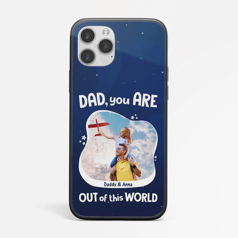 Personalised Dad You Are Out Of This World  Phone Case as fathers 70th birthday ideas[product]