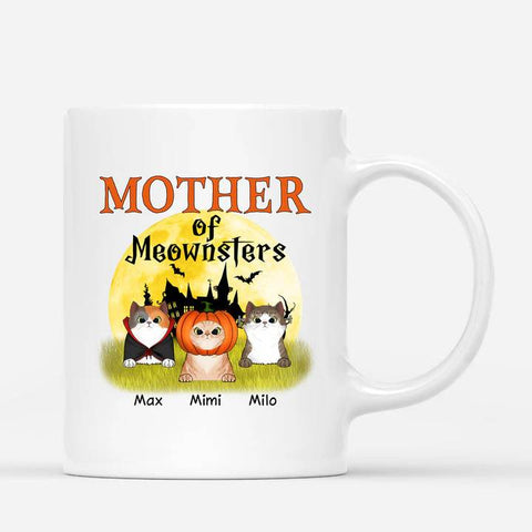 personalised halloween cat mum mugs for cat lovers[product]