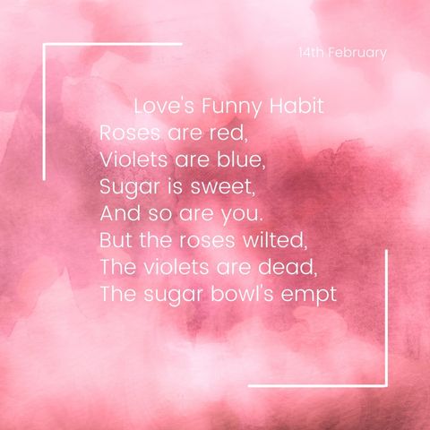 Funny valentines poems