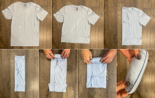 How To Roll T-Shirts For Packing