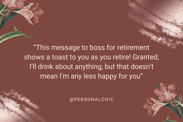 Message For A Retiring Boss