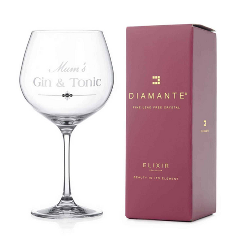 Mum Laser-Engraved Premium Single Wine Glass