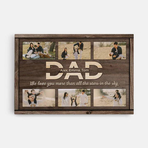 custom fathers day canvas for dad with photo[product]