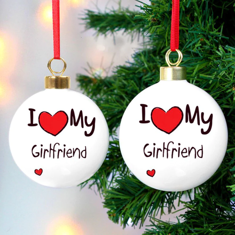 Christmas Gifts Ideas for Girlfriends - Personalised Ornaments