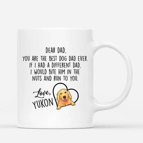 personalised mugs for dog dads with message from the dog[product]