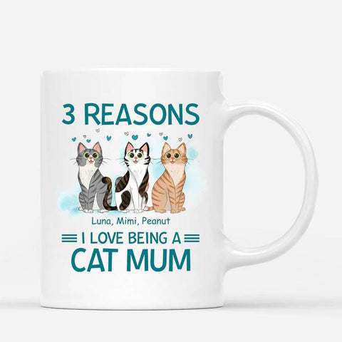 customised ceramic mugs for cat mum with cat portraits[product]