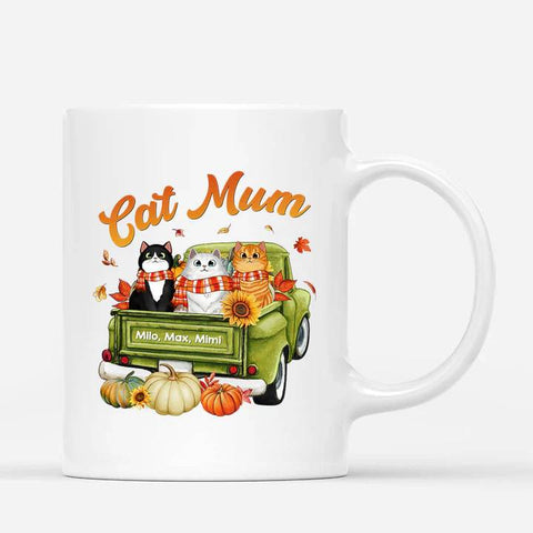 halloween ceramic mugs with cat for cat lovers