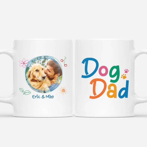 personalised dog dad mug for dog lovers with photo[product]