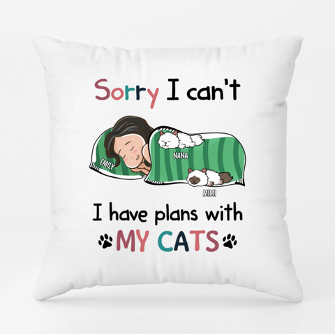 Personalised Cat Lover Pillow