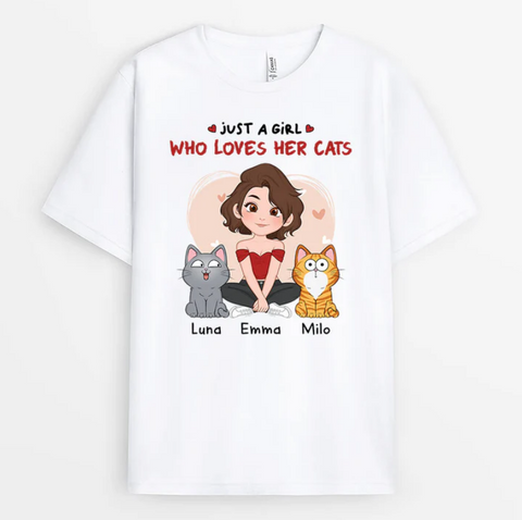 Personalised Cat T-shirt