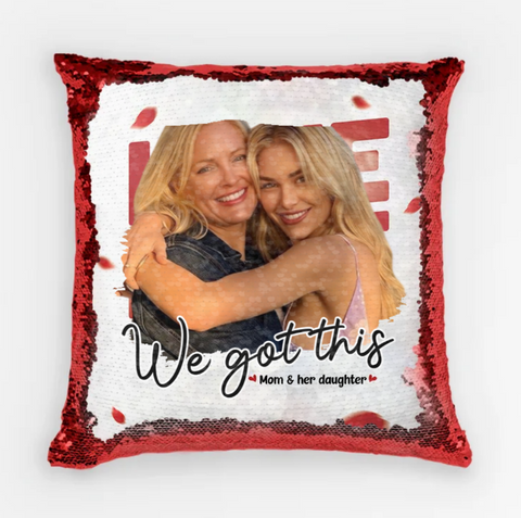 Personalised We Got This Sequin Pillow