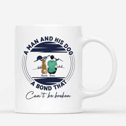 custom dog mugs for dog dad with heart touching design and message[product]
