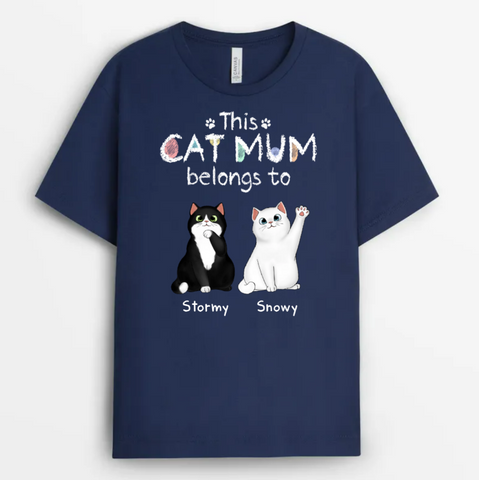 Personalized Cat Sleepshirt - Gift ideas for mum to be