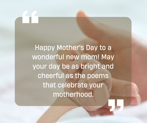 First Mothers Day Poem